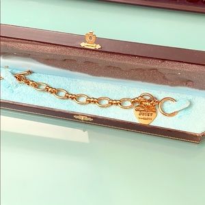 Authentic Juicy Couture Gold Charm Bracelet